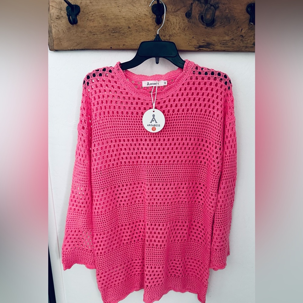 NWT crochet cover-up tunic
